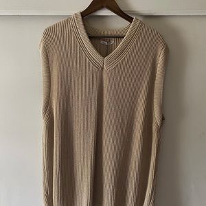 Zara Beige Knit Sweater Vest